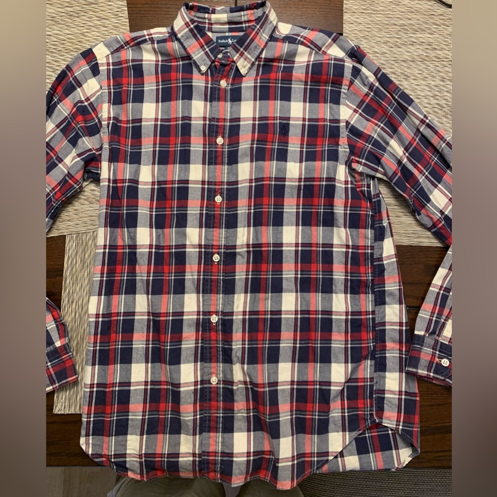Pre Owned Boys XL 18-20 Ralph Lauren Long Sleeve Flannel Shirt